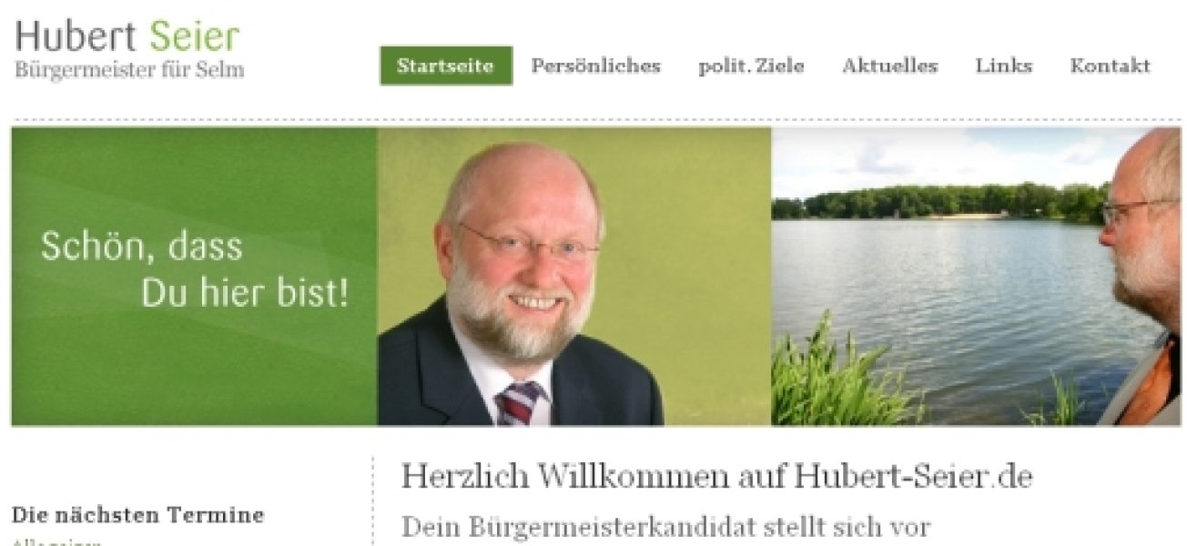 Homepage Hubert Seier online